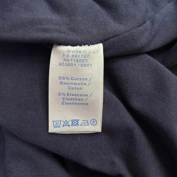 BODEN Dark Blue Sleeveless Midi Dress sz 10 Bodycon V-neck Ruched Side Stretch - Picture 7 of 7